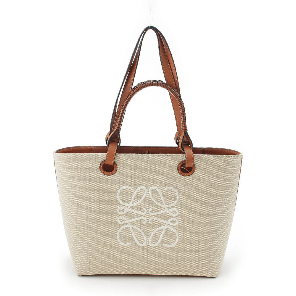Loewe Anagram Jacquard Tote Bag Beige Cream